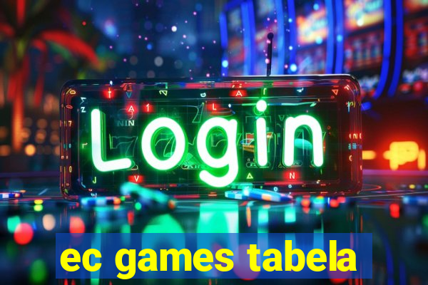 ec games tabela